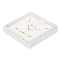 Gift Set Juwelen Sparkle Gold-Plated Safier verguld goud roestvrij staal